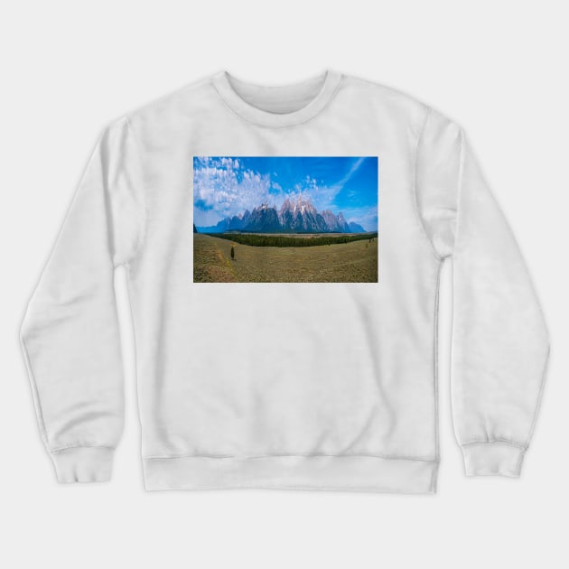 The Grand Tetons Crewneck Sweatshirt by Ckauzmann